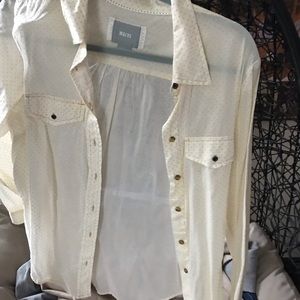 Maeve yellow & white pocka dot. Brand new.